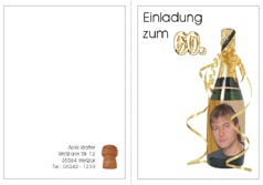 Einladung 70. Geburtstag