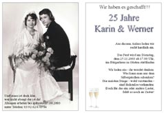 einladung zur silbernen hochzeit