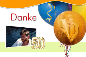 Danksagung 50. Geburtstag