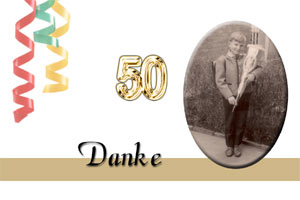 Danksagung zum 85. Beburtstag